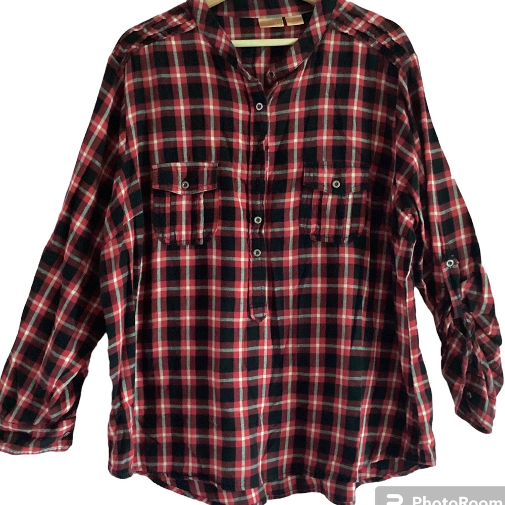 NORTCREST PLAID FLANNEL SHIRT SIZE 2X